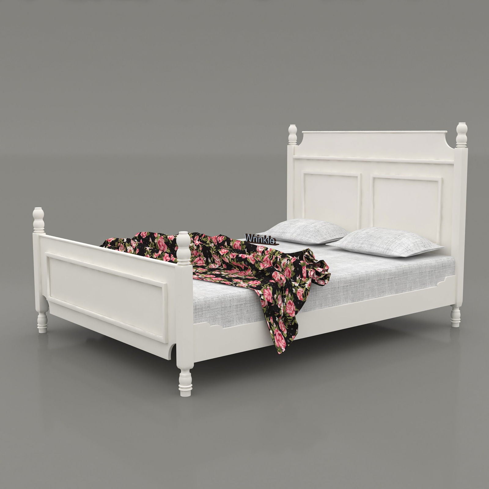 WoodCraft Simple Designer Wooden Bed - Furnishiaa -  -